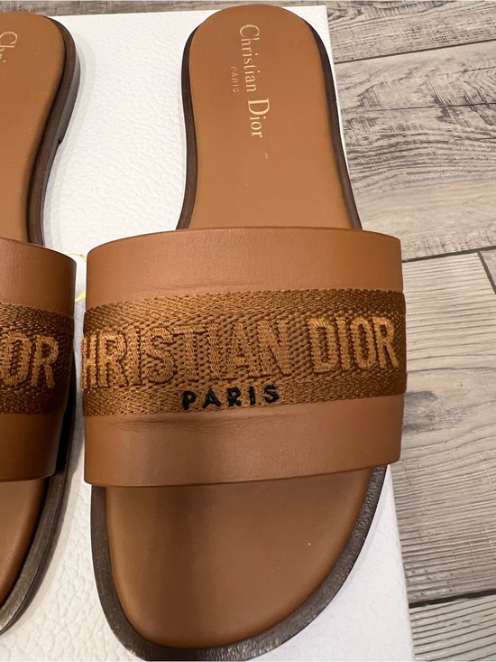 Christian Dior D Way Slide Sandals